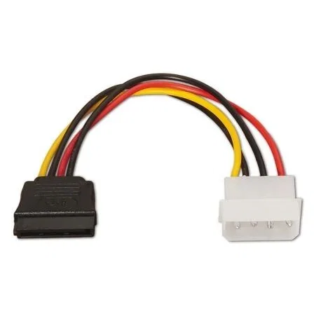 Aisens Cable de Alimentación Molex 4 Pin a SATA 15 Pines 16cm A131-0158